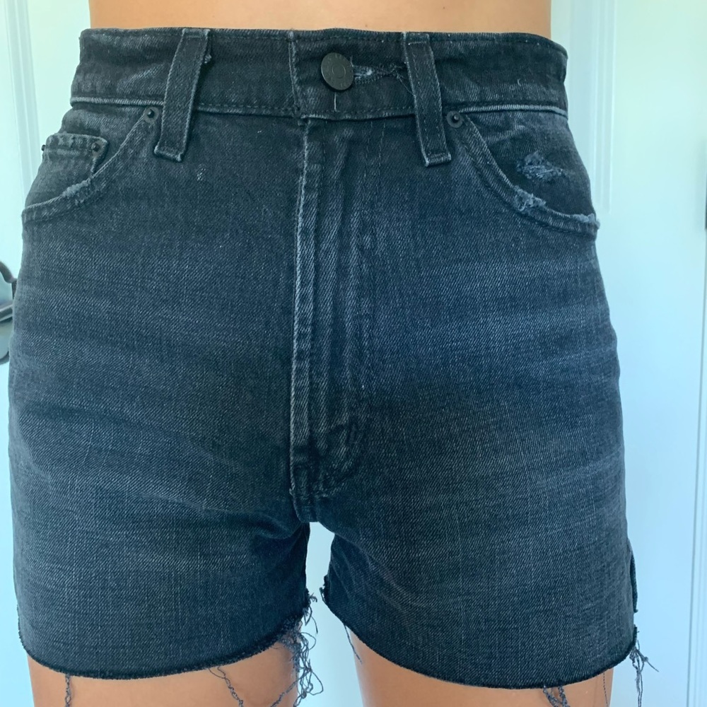 BDG Black High Waisted Jean Shorts